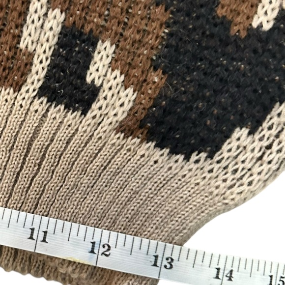 The Wooly Pully Sweater 100% Wool Shoulder and Elbow Reinforced Camouflage Patch - Picture 10 of 13